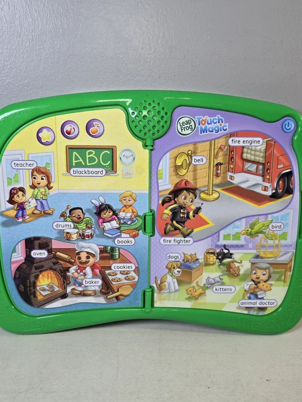 LeapFrog Touch Magic Discovery Town Interactive Learning Board Tested Works
